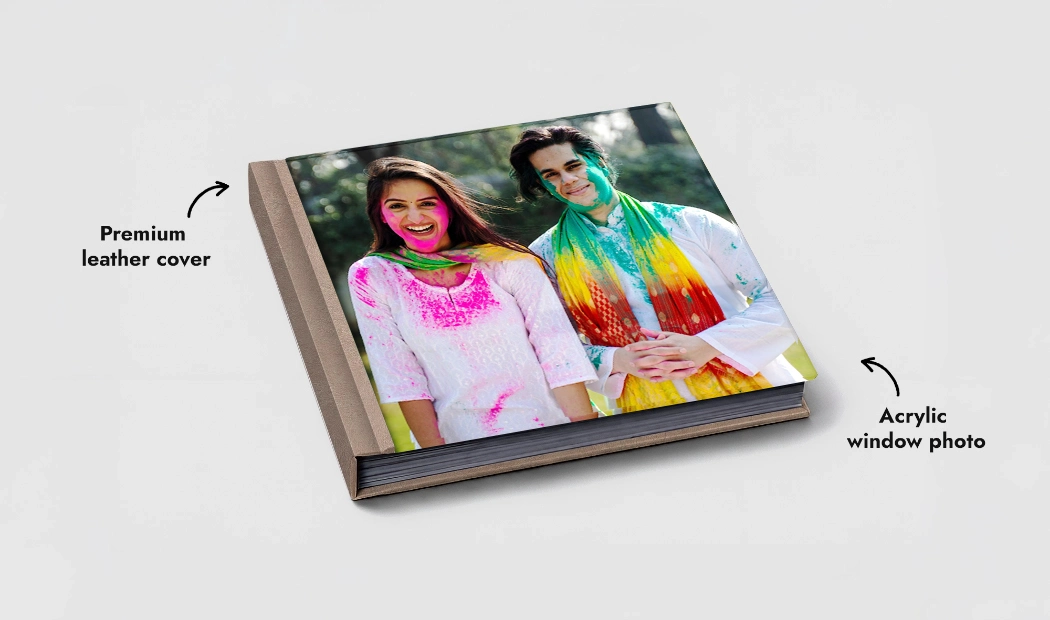 Handmade Leather Wedding Album - Image 3