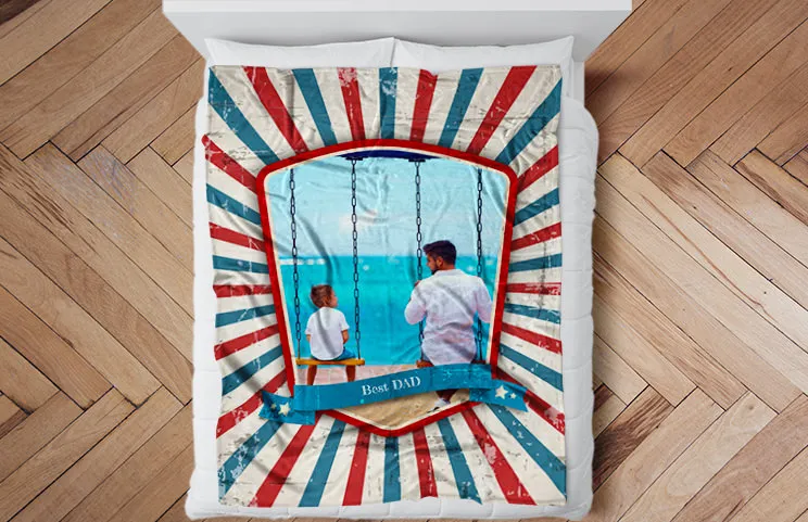 Superhero dad blanket - xl