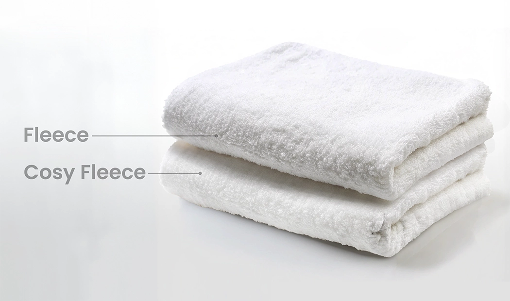 Photo blanket image with size comparison