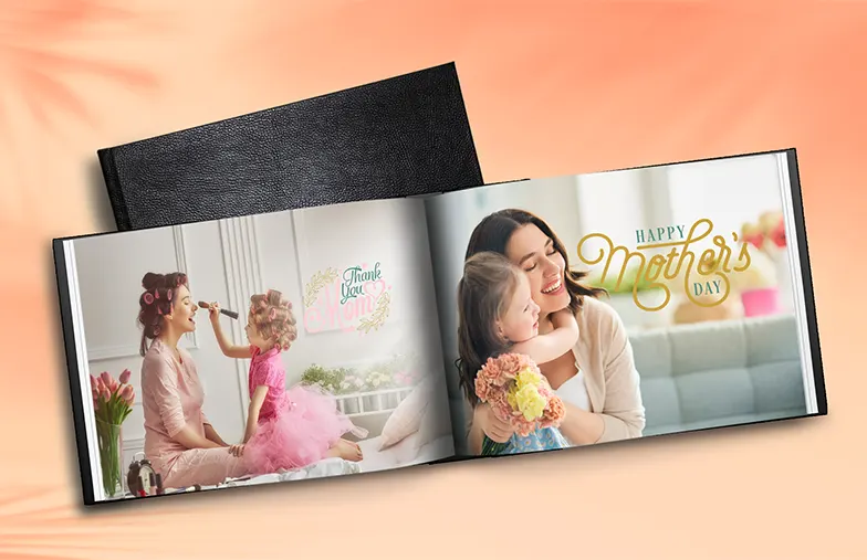 Wedding and bride photos in custom printed photo album by Printerpix