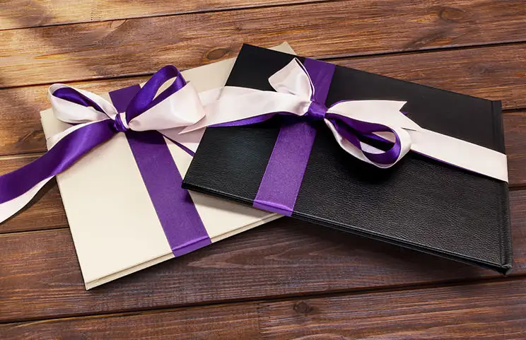 Valentina Black Leather Photo Books