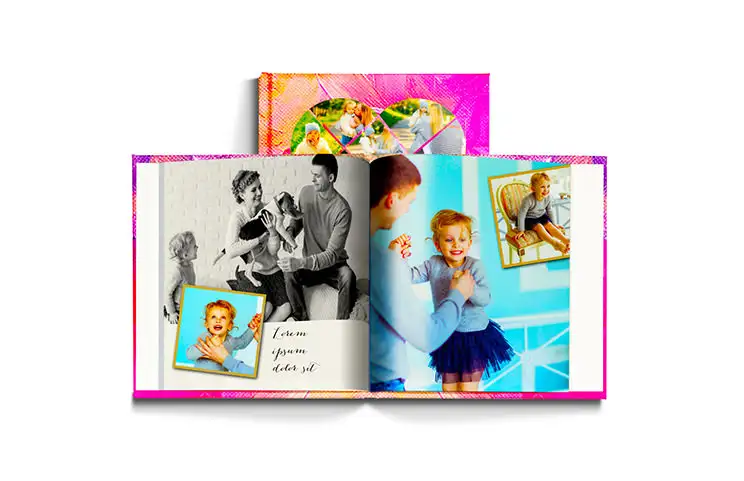 Purple baby photo book