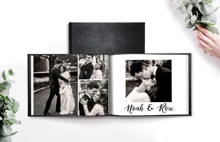 Wedding photo book - leather